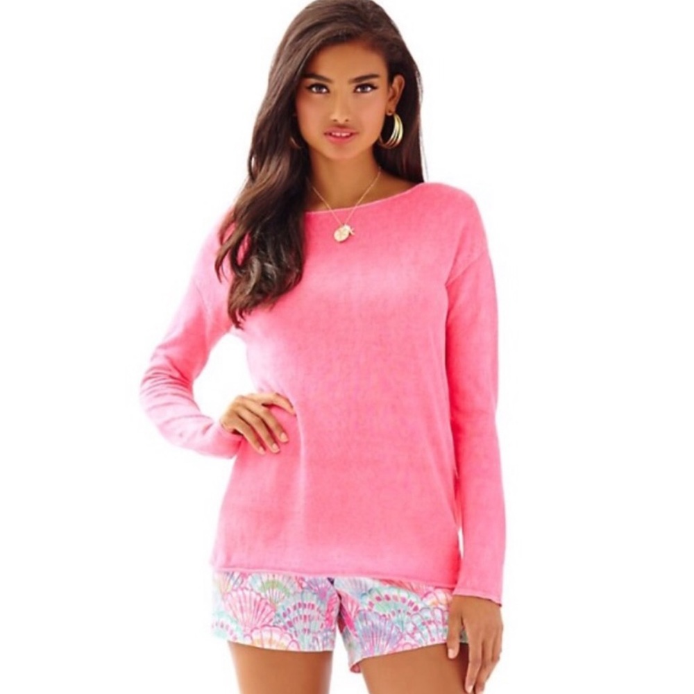 Lily Pulitzer Alana Linen Sweater Large